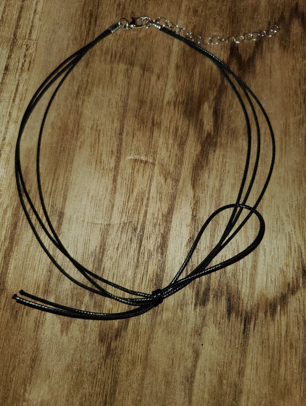 B2G1F Black Multi-Strand Bow Choker Necklace